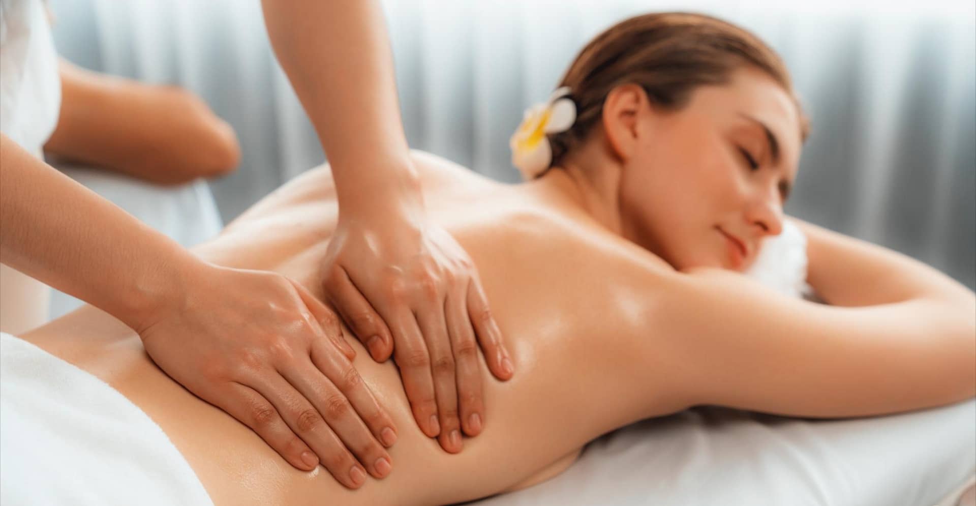 woman getting a massage